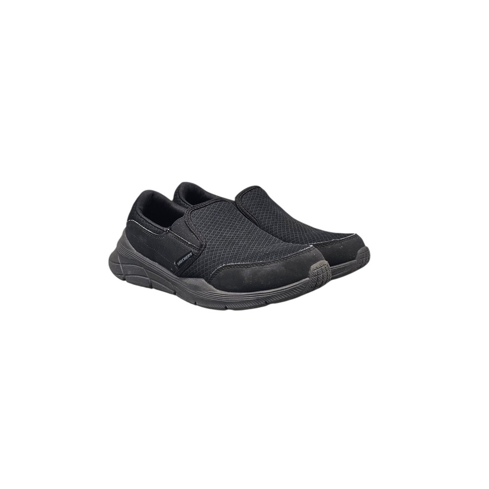 Skechers Mens 7.5 Extra Wide Equalizer 4.0 Black Slip On Shoes 232017WW